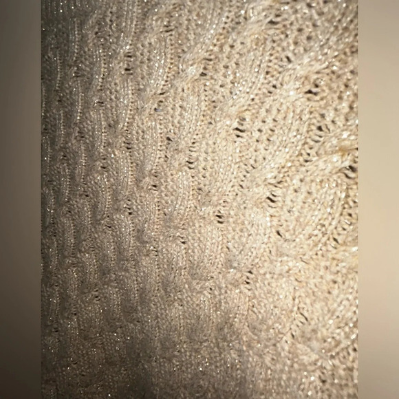 Lands End sweater Sparkly tan - Picture 9 of 13